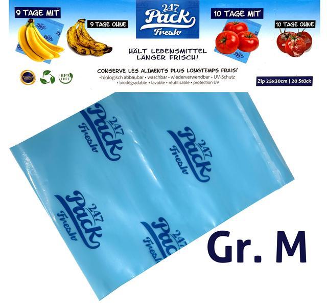 Frischhaltebeutel mit Druckverschluss - Gr. L / 6L - Freshpack AG